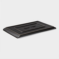 Блюдо для подачи Magistro Black style, 33,5×20,5 см, фарфор, чёрное2