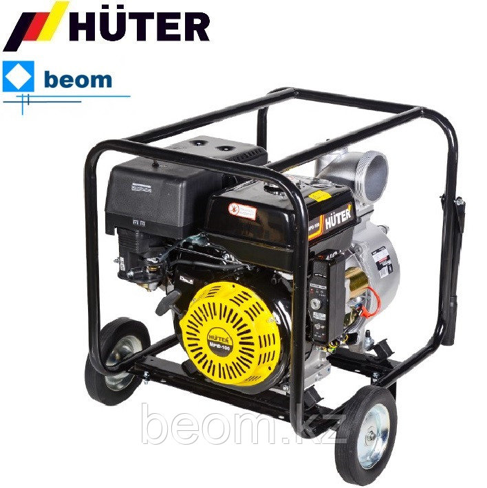 Мотопомпа Huter MPD-100 (Ø 100 мм | л/мин 1800 | л.с.15 | Высота напора м 32 | Глубина м 8 | для грязной воды)
