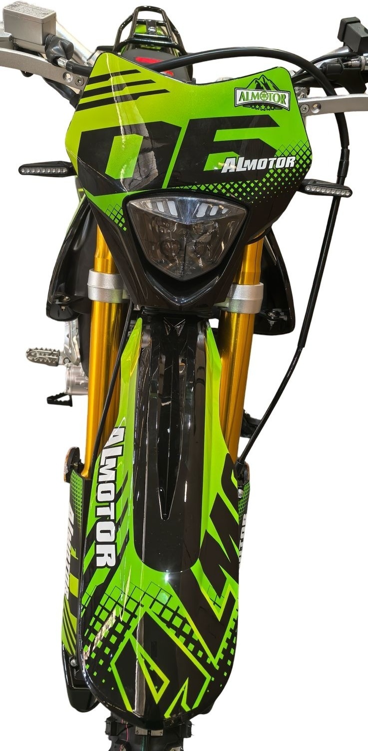 Мотоцикл Almotor AL250-06 черный, зеленый