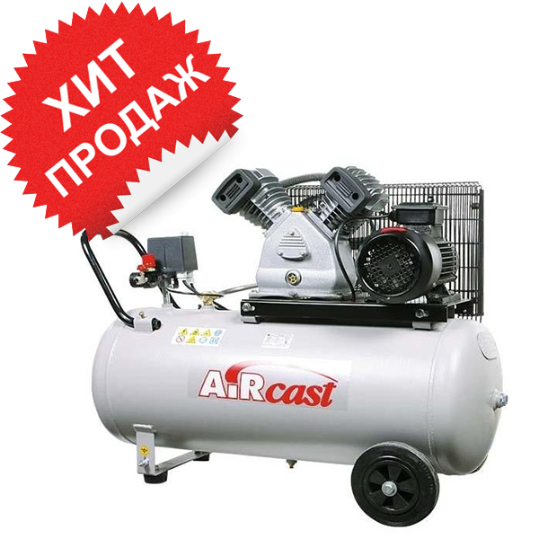 Поршневой компрессор с электродвигателем Remeza Aircast СБ4/С-100. LB 30