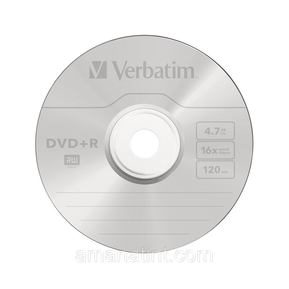 Диск DVD+R Verbatim (43550) 4.7GB 50штук Незаписанный