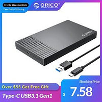 Внешний кейс Orico U2521C3/Type-C USB3.1 Gen1