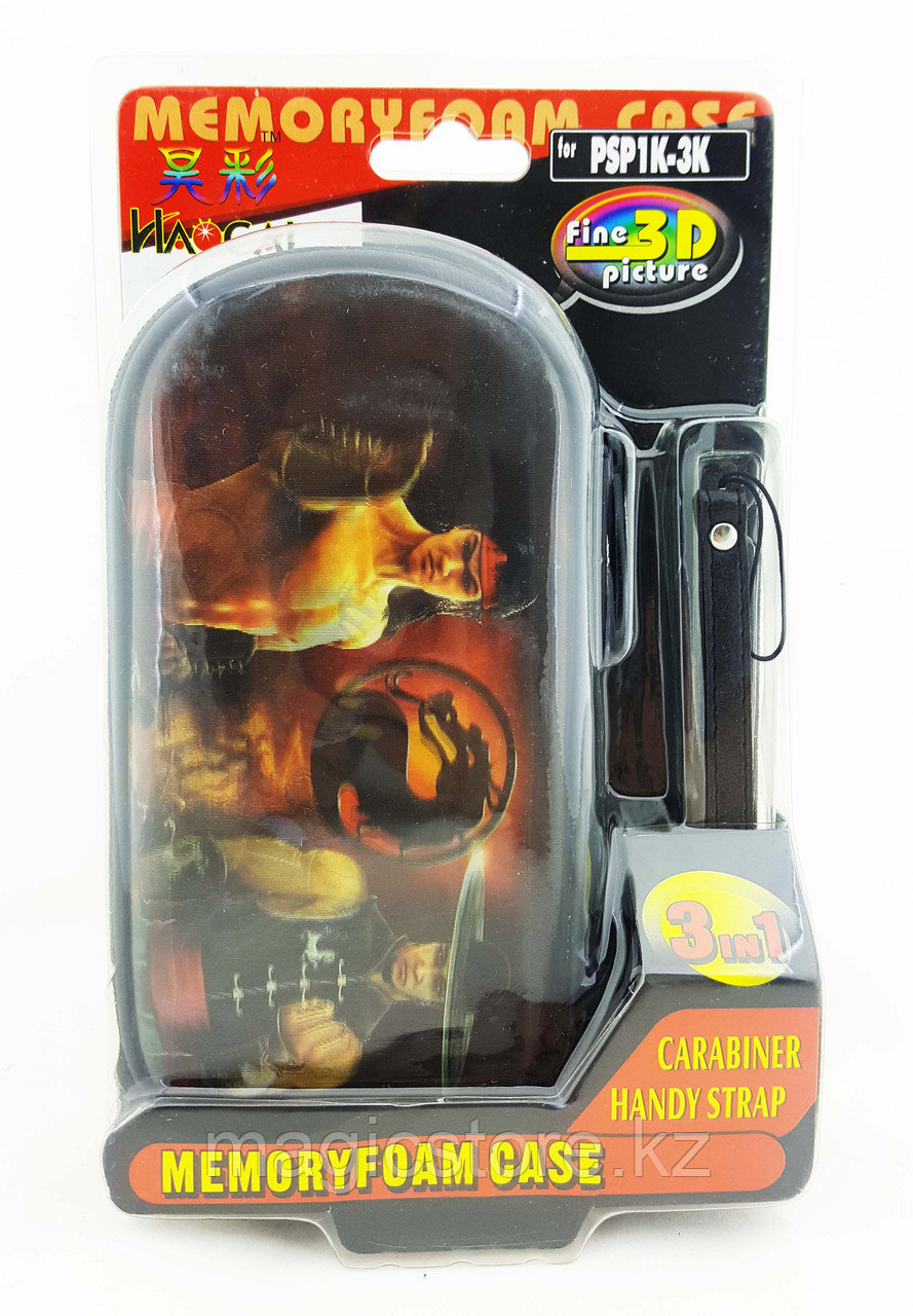 Чехол на молнии с 3D картинкой PSP 1000/2000/3000 3in1 3D picture, Mortal Combat