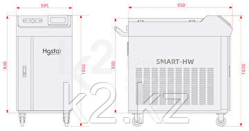 Аппарат ручной лазерной сварки HGTECH SMART HW-1500