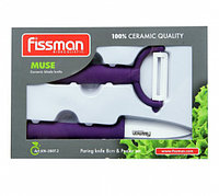 2603 FISSMAN Набор из разделочного ножа и ножа для чистки овощей Y-форма FRUTTA (керамика)1