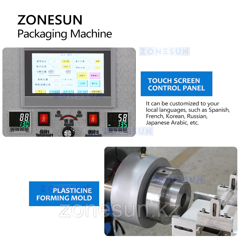 ZONESUN ZS-HYS450N АВТОМАТИЧЕСКАЯ МАШИНА ДЛЯ РЕЗКИ И ЗАПАЙКИ С ПОДАЧЕЙ ПЛАСТИЛИНА