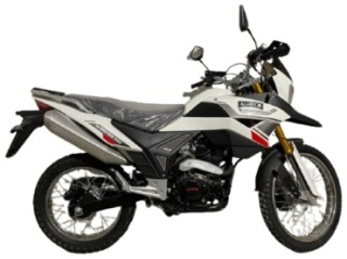 Мотоцикл Almotor AL300 белый, серебристый