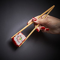 Палочки бамбуковые, круглые, в прозрачной упаковке, без логотипа