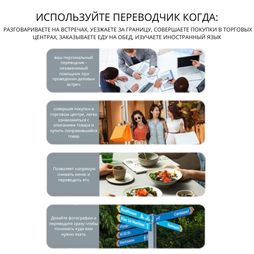 Голосовой карманный переводчик, 138+ онлайн языков, 13 офлайн языков, OLCAM F6 Translator