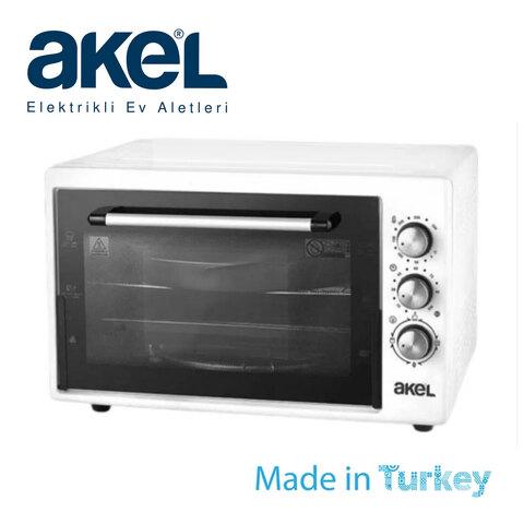 Духовой шкаф - мини-печь электрический AKEL AF440 {40 литров, таймер, термостат, пр-во Турция} (Серый)