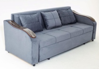 Divan Shanhay диван прямой Mod1109227, обивка микровелюр, 80х210х70 см, серый