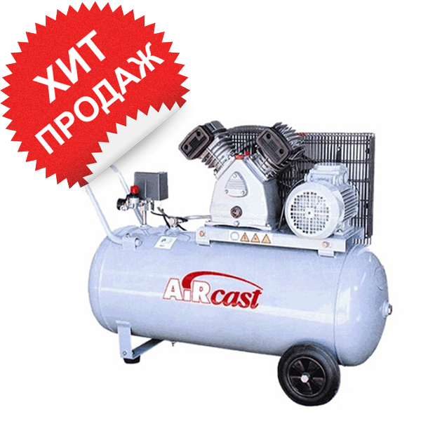 Поршневой компрессор с электродвигателем Remeza Aircast СБ4/С-100. LB 30А