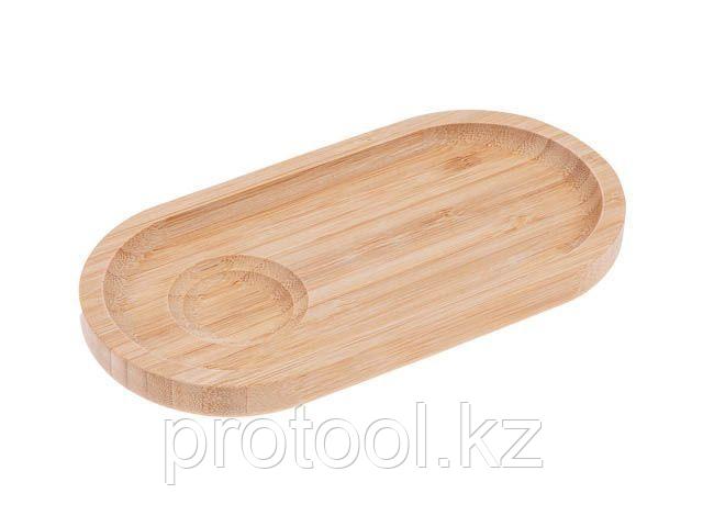 Поднос бамбуковый на 2 секции, 20х10 см, BAMBOO, PERFECTO LINEA (PERFECTO LINEA) (38-201001)