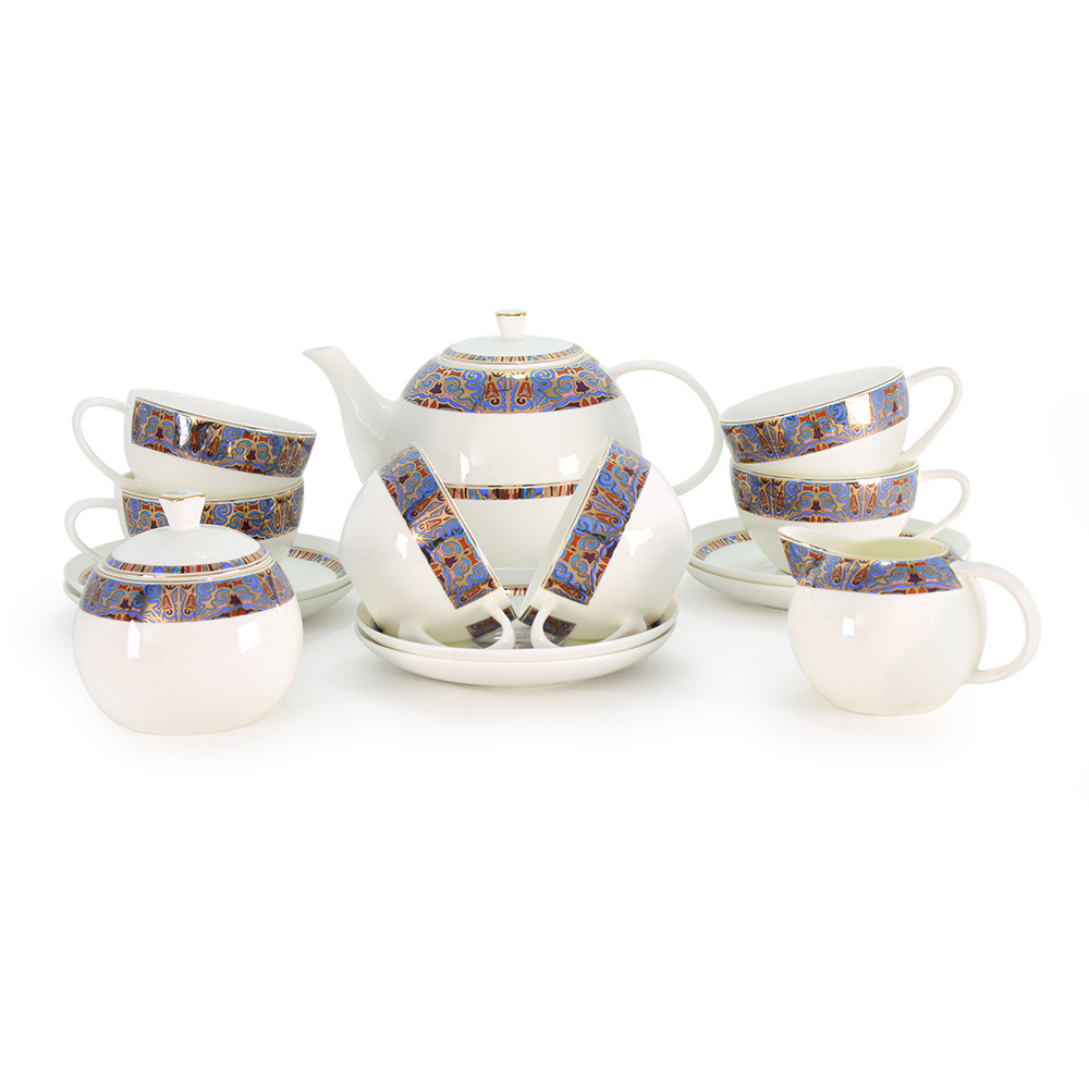 Костяной фарфор АККУ ч/сервиз Тамерлан (6 персон,15 пр) (2)