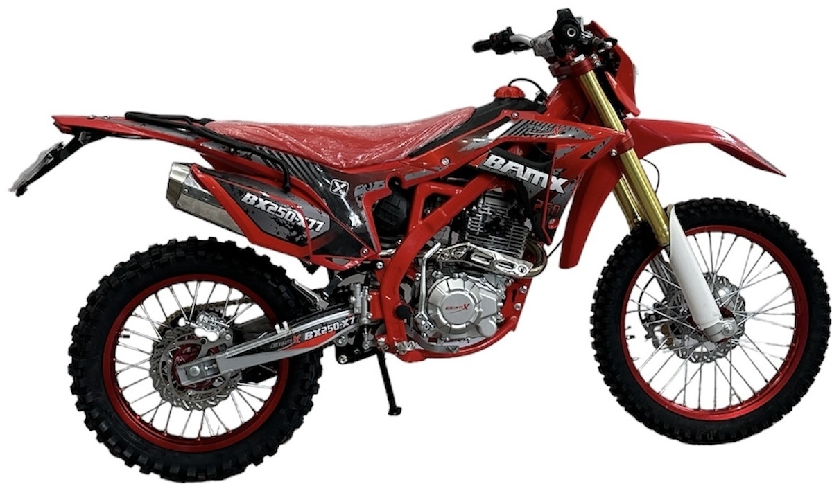 Мотоцикл BamX BX250-X77 красный, черный