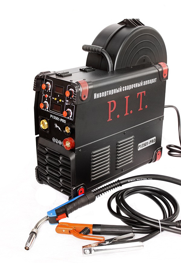 13501 - PRO - "P.I.T." Сварочный полуавтомат 350А 220V (кемпи + инвертор) еврорукав
