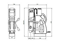 Магнитный сверлильный резьбонарезной станок Schifler (SWC 65 WT)1