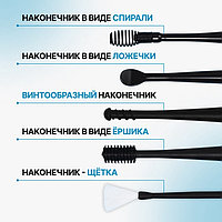 Набор для чистки ушей, 3 предмета, 15,3 × 2,4 × 1,1 см, в пластиковом футляре, цвет чёрный2