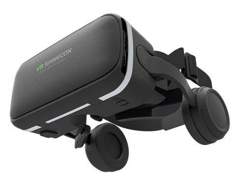 Комплект для виртуальной реальности 3D-очки с наушниками + bluetooth пульт VR Shinecon S-Max