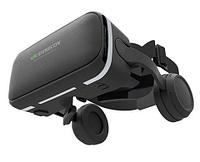 Комплект для виртуальной реальности 3D-очки с наушниками + bluetooth пульт VR Shinecon S-Max3