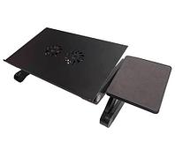 Столик для ноутбука складной с вентиляторами Laptop Table T82