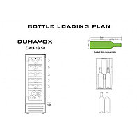 Монотемпературный винный шкаф Dunavox DAU-19.58SS5