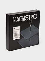 Блюдо из сланца Magistro Valley, 2-ярусное, 25/20×28 см6
