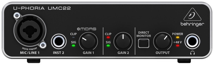 Звуковая карта BEHRINGER U-PHORIA UMC22