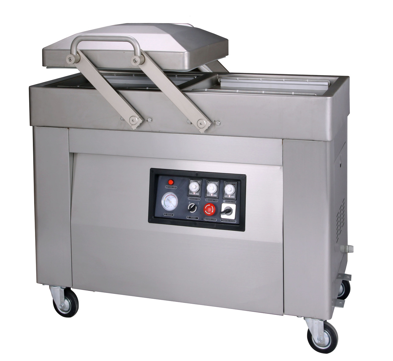 Напольный двухкамерный вакуумный упаковщик HVC-410S/2A (DZ-410/2SA) (нерж)