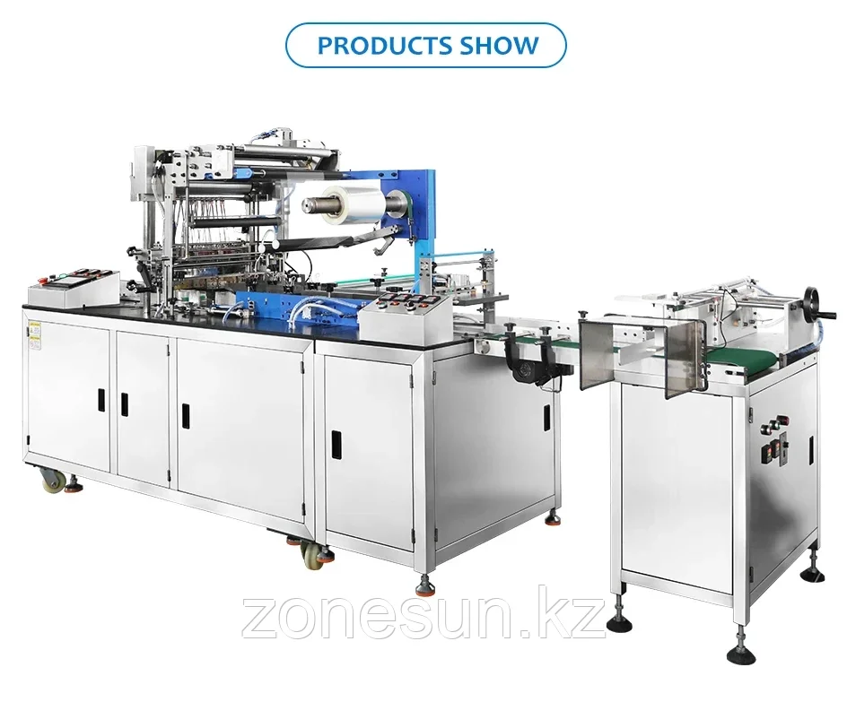 ZONESUN ZS-MSFM750A АВТОМАТИЧЕСКАЯ УПАКОВОЧНАЯ МАШИНА ДЛЯ ЦЕЛЛОФАНОВОЙ УПАКОВКИ