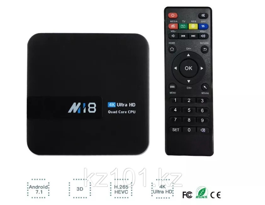 Cмарт ТВ-приставка TV BOX M18 Android 2/16