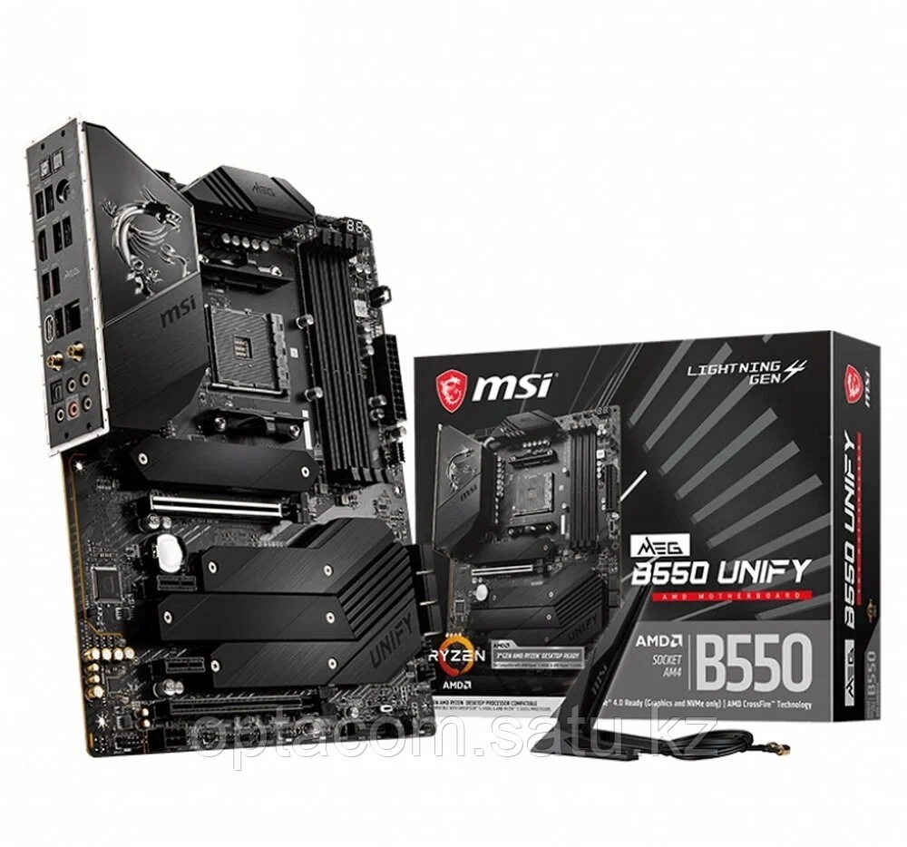 Материнская плата Socket AM4, ATX, AMD B550 (HDMI, 2.5GNIC) MSI MEG B550 UNIFY-X, 2DDR4, 2PCIx16, 2PCIx1,