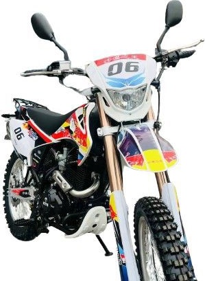 Мотоцикл AAZ R5-300 белый, синий, красный