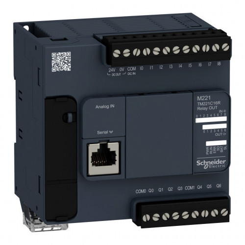 TM221C16R КОМПАКТНЫЙ БАЗОВЫЙ БЛОК M221-16IO РЕЛЕ