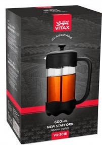 Френч-пресс Vitax VX-3018 600мл New Stafford