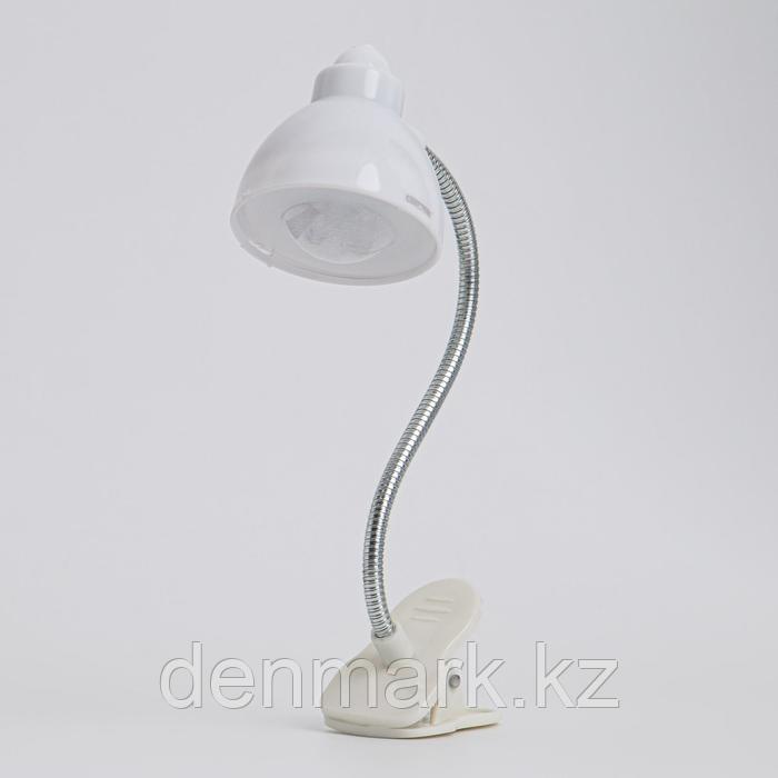 Фонарик для чтения книг на прищепке 2 LED, батарейка AG13, h-20 см, d-4 см