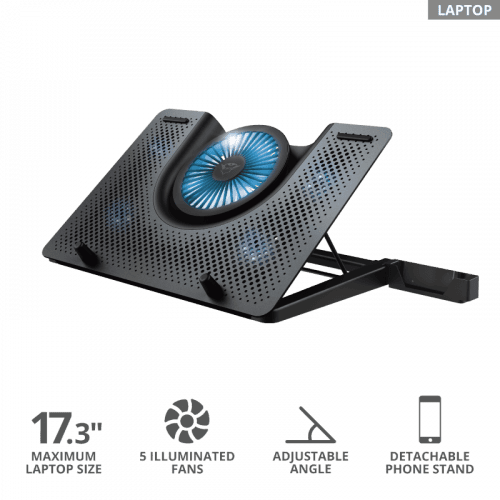 Подставка для ноутбука Trust GXT 1125 Quno черный
