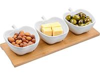 Менажница трехсекционная на бамбуковой подставке, BAMBOO, PERFECTO LINEA (PERFECTO LINEA) (38-321110)3