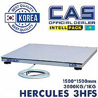 Весы платформенные CAS Hercules 3HFS 1515 весовая платформа 1500*1500 для склада грузовая до 3000 кг