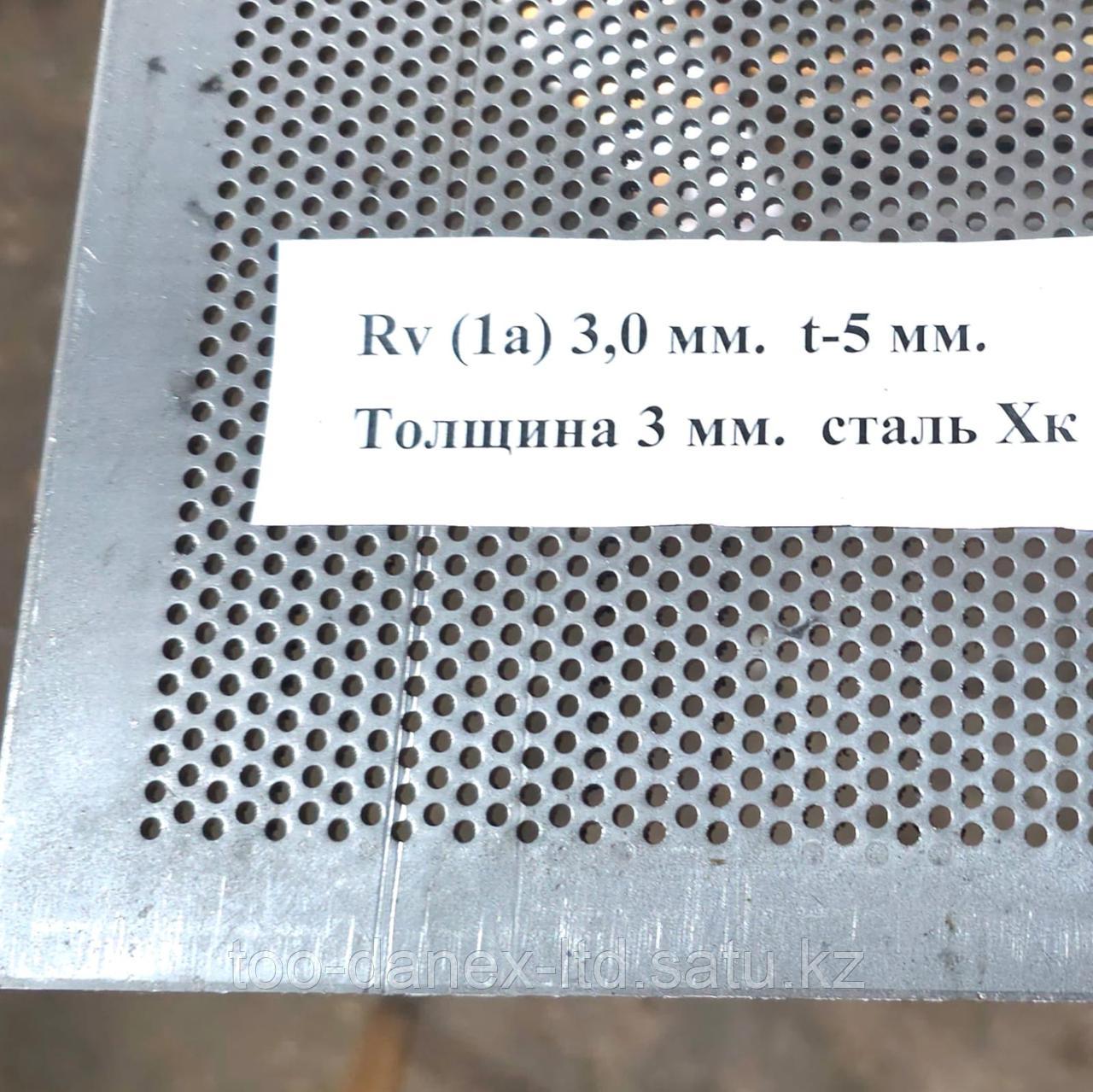 Перфорированный лист Rv 3 мм толщина 3 мм. Размер 1000х2000 мм.