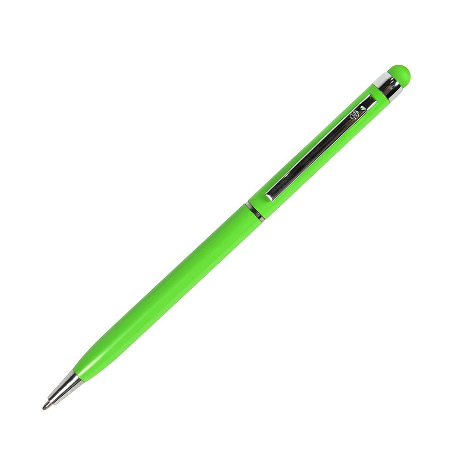 TOUCHWRITER, ручка шариковая со стилусом для сенсорных экранов, светло-зеленый/хром, металл - 1102/16