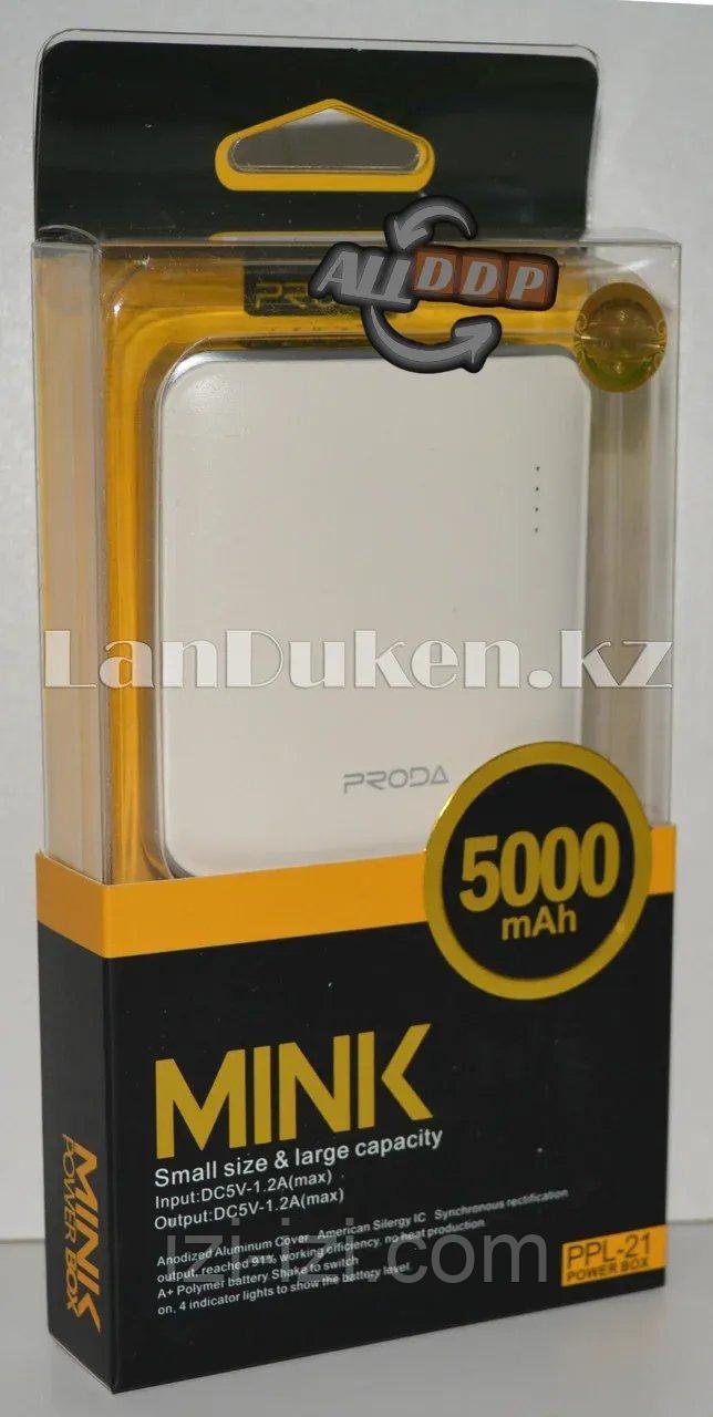 Портативное зарядное устройство Proda MINK Power Bank 5000 mAh (белый)