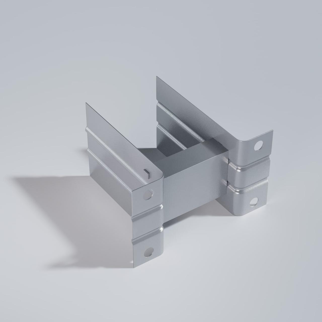 Кронштейн крепежный межэтажный оцинкованный ККМ 150*40*100*2 мм