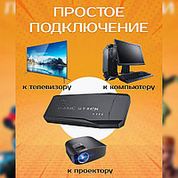 Портативная игровая приставка с джойстиком черная4