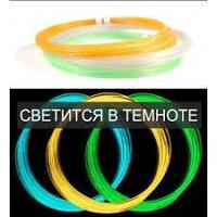 Светящийся пластик для 3D принтера и 3D ручек1
