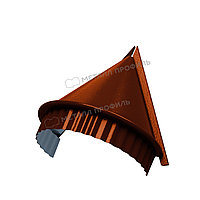Металл Профиль Заглушка конька круглого конусная (AGNETA-20-Copper\Copper-0.5)