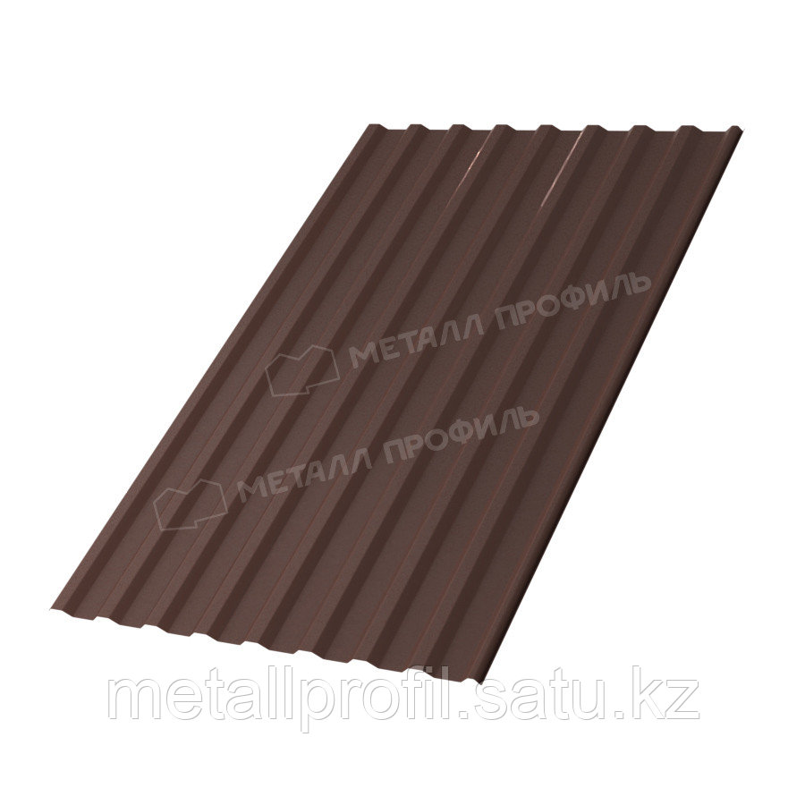 Металл Профиль Профлист МЕТАЛЛ ПРОФИЛЬ МП-20x1100-R (VikingMP E-20-8017-0,5)