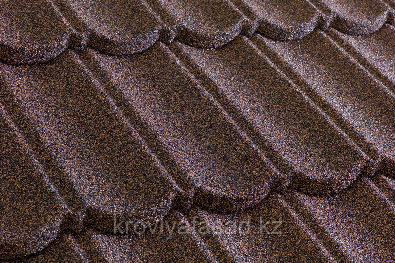 Композитная черепица Metrotile , коллекция MetroBond кофе