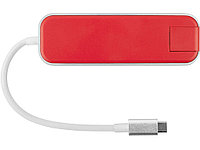 Хаб USB Rombica Type-C Chronos Red1