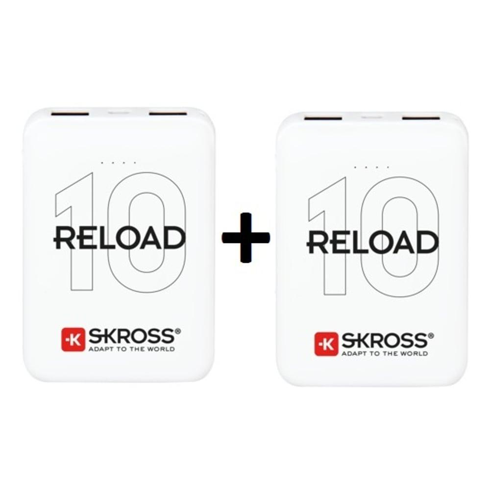 Skross Reload 10 Compact & Sleek Power Bank 10000mAh 2Pcs Bundle